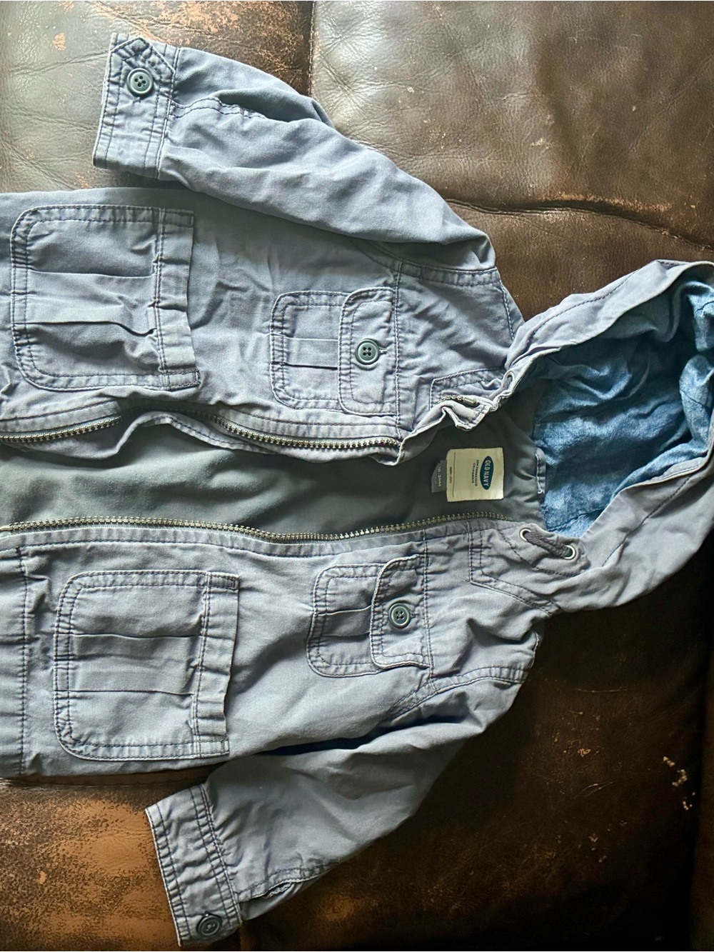 Old Navy Blue Hooded Kids Jacket